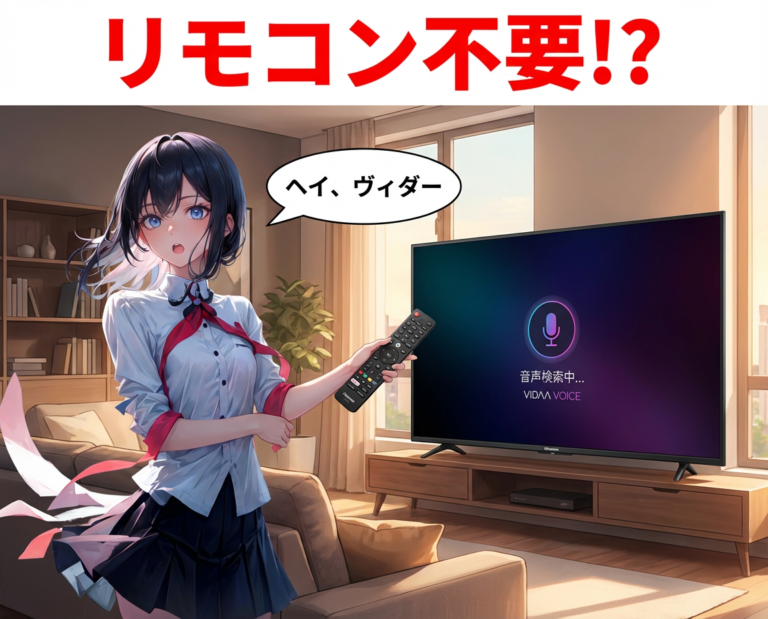まだ手で操作？ハイセンスVIDAA VOICEとは?使い方【音声操作】