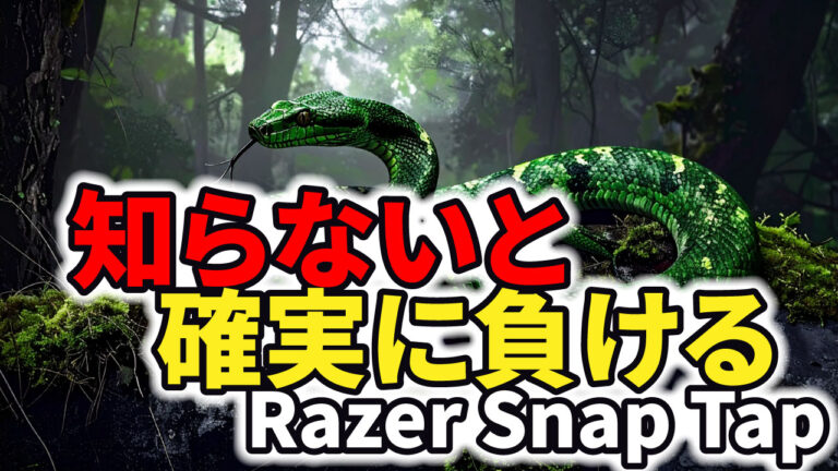 Razer™ Snap Tapとは?知らないと損する秒速0.1秒の世界【FPS必見】