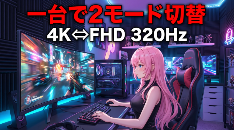 PX27U Prime Neo、デュアルモードで変わるゲーミング環境