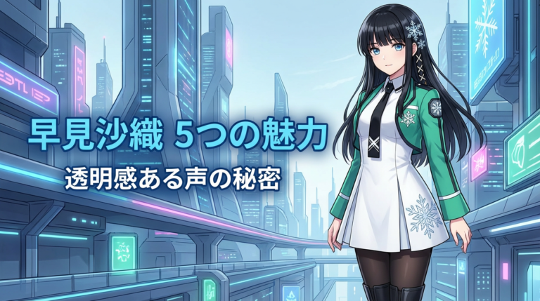 早見沙織が好きにならずにいられない理由｜代表作と声の秘密