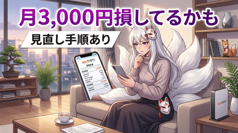 auひかりが高い理由と月額を下げる方法｜乗り換え前に確認すること