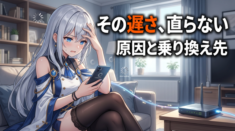 おてがる光が遅い3つの原因と、改善しないなら選ぶべき回線