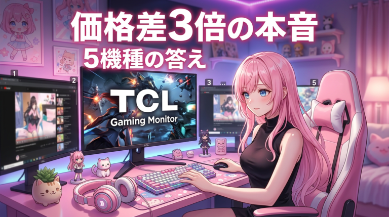 TCLゲーミングモニター2026年5機種—OLED+とQD-Mini LEDの体験差を正直に比較