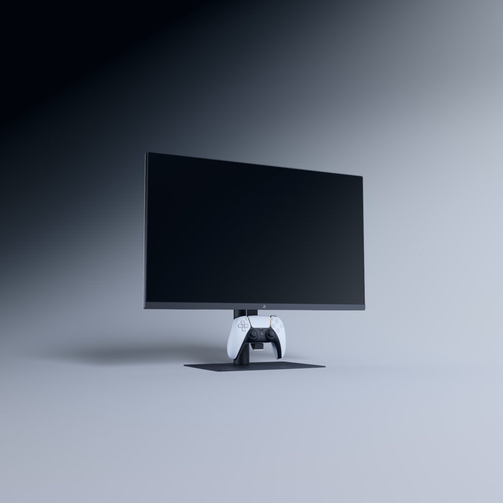 27″ゲーミングモニター DualSense充電フック付き
