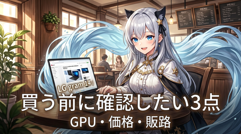LG gram 14 14Z90S-GD85J｜24万円の軽さと性能、スペックから読み取れること