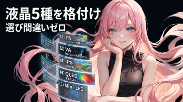 液晶の種類を完全解説｜TN・VA・IPS・OLEDの違いと失敗しない選び方
